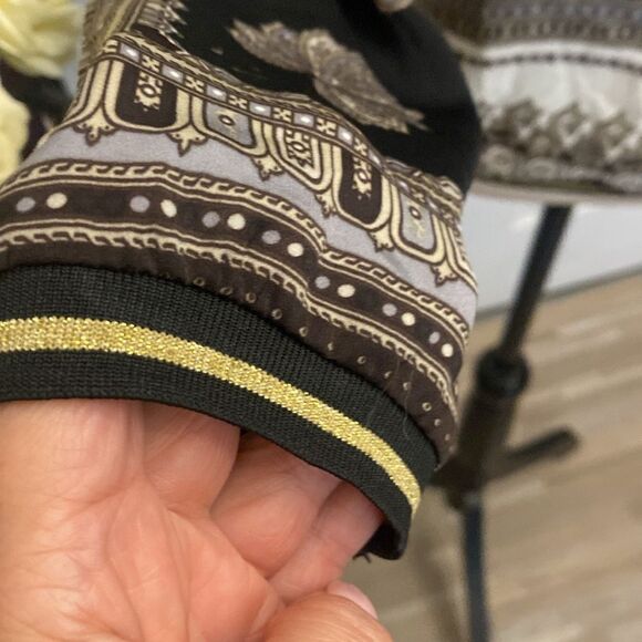 Beulah scarf print long sleeve top, M - Picture 7 of 12